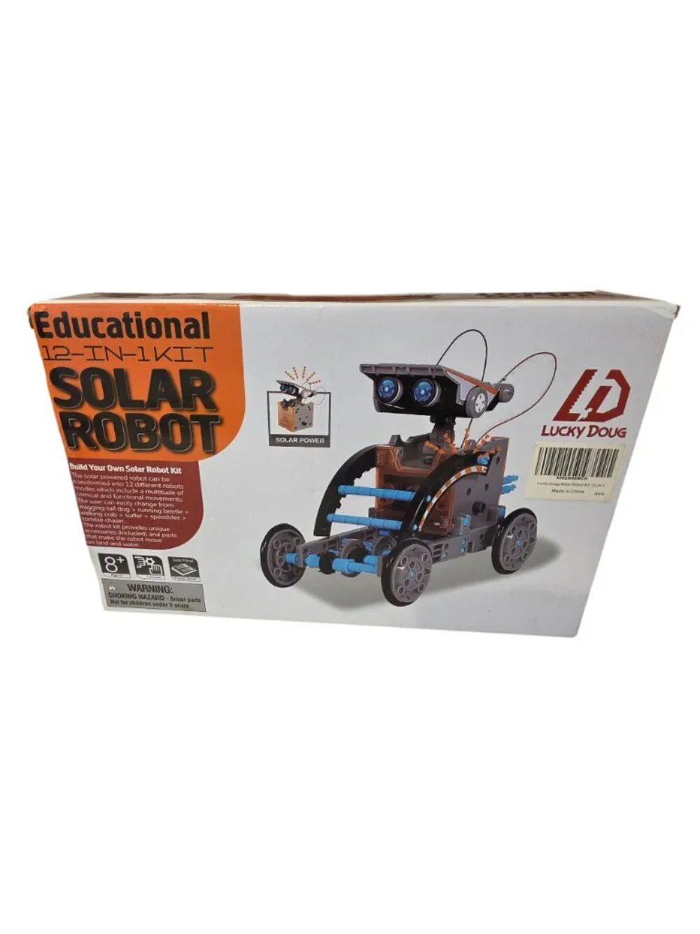 Lucky Doug STEM 12-in-1 Solar Robot Kit Educational Science Toy NIB
